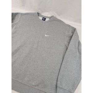 Vintage Nike Crewneck Sweatshirt Gray Men XXL Embroidered Swoosh Heavyweight